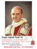 SEPTEMBER 26th: Pope Saint Paul VI Holy Cards***BUYONEGETONEFREE***